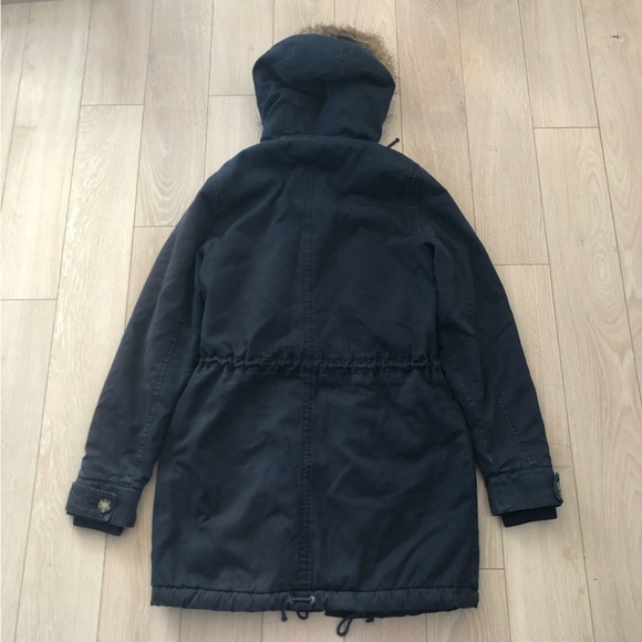 Abercrombie & Fitch Navy Winter Parka Jacket - Picture 4 of 13